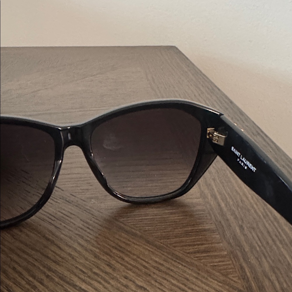 SAINT LAURENT 56mm Cat Eye Sunglasses, BRAND NEW, Black, $580 - Picture 10 of 10